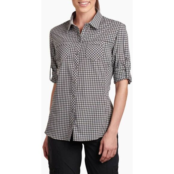 Kuhl Ezra Women's Button Down Shirt Size Small Roll Tab Hiking Lightweight Soft - Picture 1 of 10